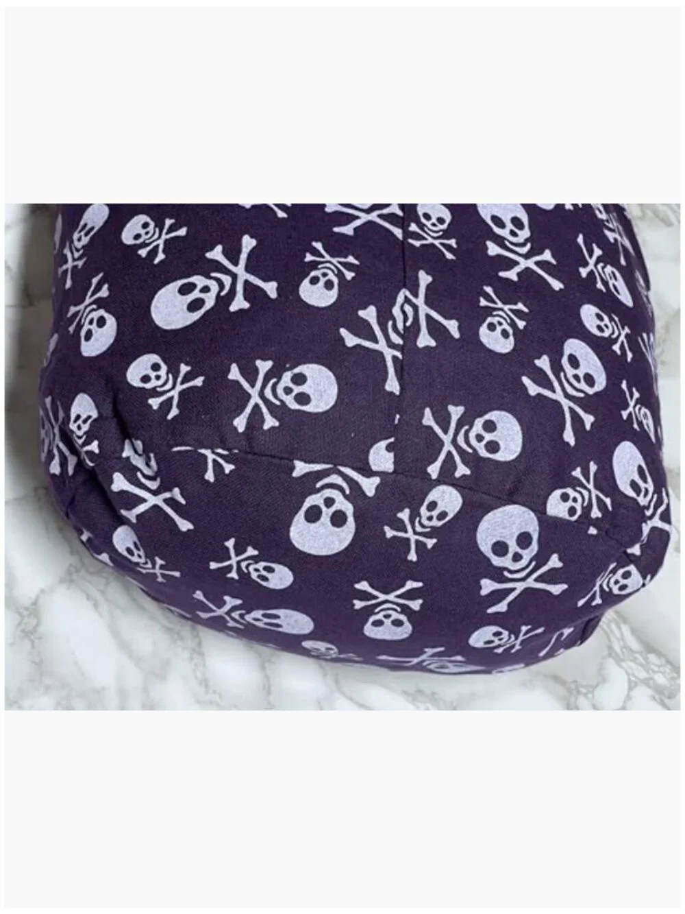 Cotton Skull Print Crossbody Hobo Bag Medium 33 Inches